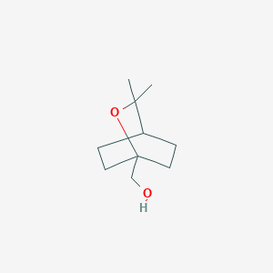 molecular formula C10H18O2 B3377880 (3,3-Dimethyl-2-oxabicyclo[2.2.2]octan-1-yl)methanol CAS No. 135521-14-1