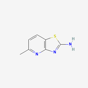 molecular formula C7H7N3S B3377891 5-Methylthiazolo[4,5-b]pyridin-2-amine CAS No. 13575-42-3