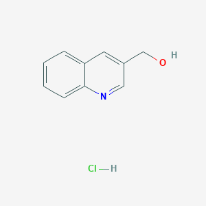 molecular formula C10H10ClNO B3377941 Quinolin-3-ylmethanol hydrochloride CAS No. 13669-52-8