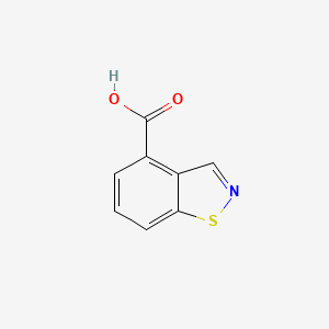 molecular formula C8H5NO2S B3378025 Benzo[d]isothiazole-4-carboxylic acid CAS No. 1378831-60-7