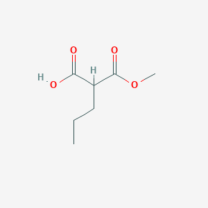 molecular formula C7H12O4 B3378029 2-(Methoxycarbonyl)pentanoic acid CAS No. 1378839-64-5