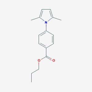 molecular formula C16H19NO2 B337803 propyl 4-(2,5-dimethyl-1H-pyrrol-1-yl)benzoate 