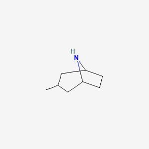 molecular formula C8H15N B3378035 3-Methyl-8-azabicyclo[3.2.1]octane CAS No. 1379149-40-2