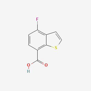 molecular formula C9H5FO2S B3378040 4-氟苯并[b]噻吩-7-羧酸 CAS No. 1379164-23-4