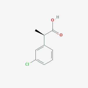 molecular formula C9H9ClO2 B3378078 (2R)-2-(3-chlorophenyl)propanoic acid CAS No. 1379440-96-6