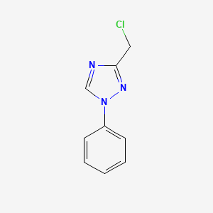 molecular formula C9H8ClN3 B3378155 3-(chloromethyl)-1-phenyl-1H-1,2,4-triazole CAS No. 138624-87-0