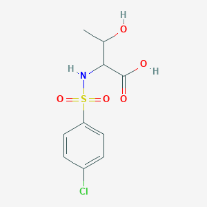 2-(4-Chlorobenzenesulfonamido)-3-hydroxybutanoic acid