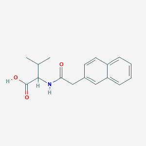 molecular formula C17H19NO3 B3378223 3-Methyl-2-[2-(naphthalen-2-yl)acetamido]butanoic acid CAS No. 1396968-66-3