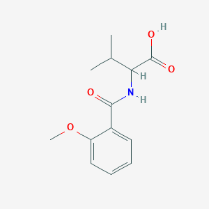 molecular formula C13H17NO4 B3378224 2-[(2-Methoxybenzoyl)amino]-3-methylbutanoic acid CAS No. 1396968-87-8