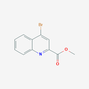 molecular formula C11H8BrNO2 B3378240 4-溴喹啉-2-甲酸甲酯 CAS No. 139896-91-6