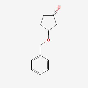 molecular formula C12H14O2 B3378246 3-(苄氧基)环戊酮 CAS No. 139914-48-0