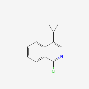 molecular formula C12H10ClN B3378288 1-Chloro-4-cyclopropylisoquinoline CAS No. 1409964-40-4