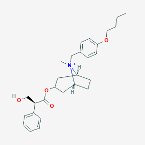 molecular formula C28H38NO4+ B033783 丁溴东莨菪碱 CAS No. 107080-63-7
