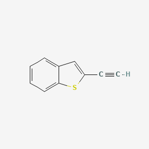 molecular formula C10H6S B3378313 2-Ethynyl-1-benzothiophene CAS No. 141580-93-0