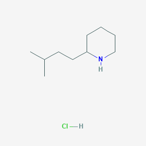 molecular formula C10H22ClN B3378321 2-(3-Methylbutyl)piperidine hydrochloride CAS No. 14162-70-0