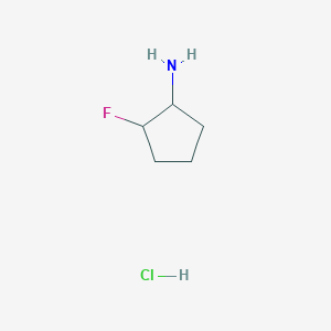 molecular formula C5H11ClFN B3378382 2-Fluorocyclopentan-1-amine hydrochloride CAS No. 1423025-97-1