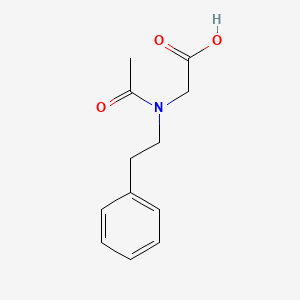 molecular formula C12H15NO3 B3378394 2-[N-(2-phenylethyl)acetamido]acetic acid CAS No. 1423027-84-2