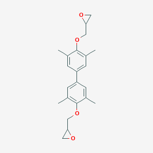 molecular formula C22H26O4 B033784 4,4'-Bis(2,3-epoxypropoxy)-3,3',5,5'-tetramethylbiphenyl CAS No. 85954-11-6