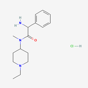 molecular formula C16H26ClN3O B3378403 2-amino-N-(1-ethylpiperidin-4-yl)-N-methyl-2-phenylacetamide dihydrochloride CAS No. 1423028-73-2