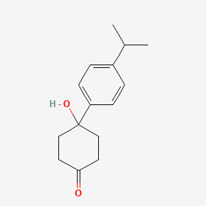 4-Hydroxy-4-[4-(propan-2-yl)phenyl]cyclohexan-1-one