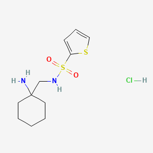 N-[(1-aminocyclohexyl)methyl]thiophene-2-sulfonamide hydrochloride