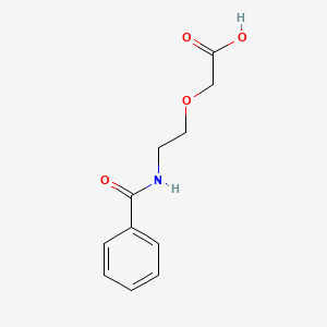 molecular formula C11H13NO4 B3378447 2-[2-(Phenylformamido)ethoxy]acetic acid CAS No. 142489-50-7