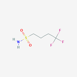 molecular formula C4H8F3NO2S B3378469 4,4,4-Trifluorobutane-1-sulfonamide CAS No. 1427379-30-3
