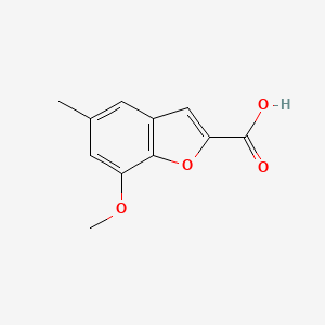 molecular formula C11H10O4 B3378484 7-Methoxy-5-methyl-1-benzofuran-2-carboxylic acid CAS No. 1427398-22-8