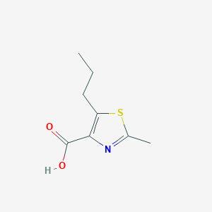 molecular formula C8H11NO2S B3378520 2-Methyl-5-propyl-1,3-thiazole-4-carboxylic acid CAS No. 1429901-00-7