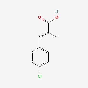 molecular formula C10H9ClO2 B3378606 3-(4-氯苯基)-2-甲基丙-2-烯酸 CAS No. 14328-88-2