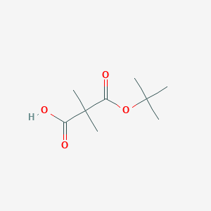molecular formula C9H16O4 B3378612 3-(Tert-butoxy)-2,2-dimethyl-3-oxopropanoic acid CAS No. 143688-40-8