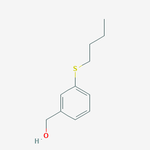 molecular formula C11H16OS B3378621 3-n-Butylthiobenzyl alcohol CAS No. 1443348-43-3