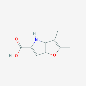 molecular formula C9H9NO3 B3378642 2,3-二甲基-4H-呋喃[3,2-b]吡咯-5-羧酸 CAS No. 145161-93-9