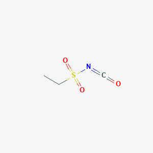 molecular formula C3H5NO3S B3378693 Ethanesulfonyl isocyanate CAS No. 14604-85-4