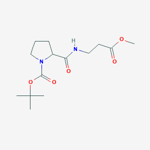 Tert-butyl 2-[(3-methoxy-3-oxopropyl)carbamoyl]pyrrolidine-1-carboxylate