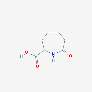 molecular formula C7H11NO3 B3378740 7-Oxoazepane-2-carboxylic acid CAS No. 14668-76-9