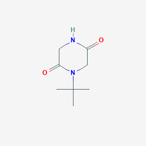 molecular formula C8H14N2O2 B3378883 1-Tert-butylpiperazine-2,5-dione CAS No. 1491454-34-2