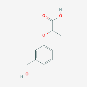 molecular formula C10H12O4 B3378914 2-[3-(Hydroxymethyl)phenoxy]propanoic acid CAS No. 149492-36-4