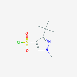 molecular formula C8H13ClN2O2S B3378932 3-tert-butyl-1-methyl-1H-pyrazole-4-sulfonyl chloride CAS No. 1497169-40-0