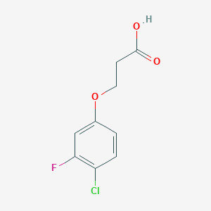 molecular formula C9H8ClFO3 B3378944 3-(4-Chloro-3-fluorophenoxy)propanoic acid CAS No. 1499920-96-5