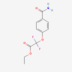 Ethyl 2-(4-carbamoylphenoxy)-2,2-difluoroacetate