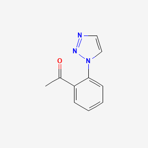 1-[2-(1H-1,2,3-triazol-1-yl)phenyl]ethan-1-one