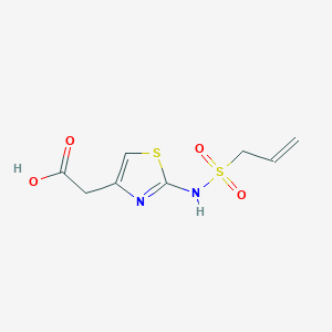 molecular formula C8H10N2O4S2 B3379005 2-[2-(Prop-2-ene-1-sulfonamido)-1,3-thiazol-4-yl]acetic acid CAS No. 1506125-88-7