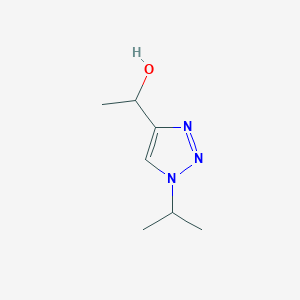 molecular formula C7H13N3O B3379052 1-[1-(propan-2-yl)-1H-1,2,3-triazol-4-yl]ethan-1-ol CAS No. 1510879-45-4