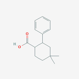 molecular formula C15H20O2 B3379075 4,4-Dimethyl-2-phenylcyclohexane-1-carboxylic acid CAS No. 1515332-88-3