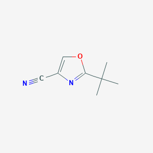 molecular formula C8H10N2O B3379090 2-Tert-butyl-1,3-oxazole-4-carbonitrile CAS No. 1515706-87-2