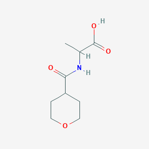 molecular formula C9H15NO4 B3379100 2-(氧杂环丁基甲酰胺基)丙酸 CAS No. 1516949-42-0