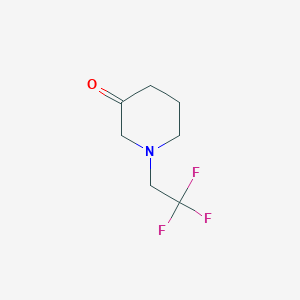 molecular formula C7H10F3NO B3379101 1-(2,2,2-Trifluoroethyl)piperidin-3-one CAS No. 1517389-96-6