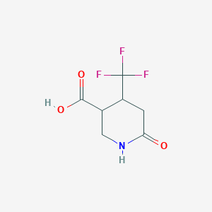 molecular formula C7H8F3NO3 B3379143 6-Oxo-4-(trifluoromethyl)piperidine-3-carboxylic acid CAS No. 1521399-36-9