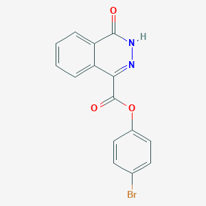 molecular formula C15H9BrN2O3 B337922 4-Bromophenyl 4-oxo-3,4-dihydro-1-phthalazinecarboxylate 